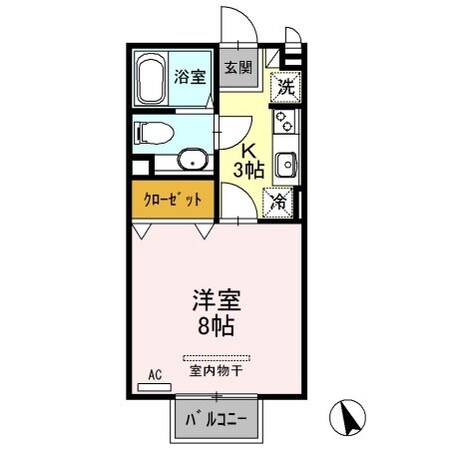 ナカイパレス Aの物件間取画像